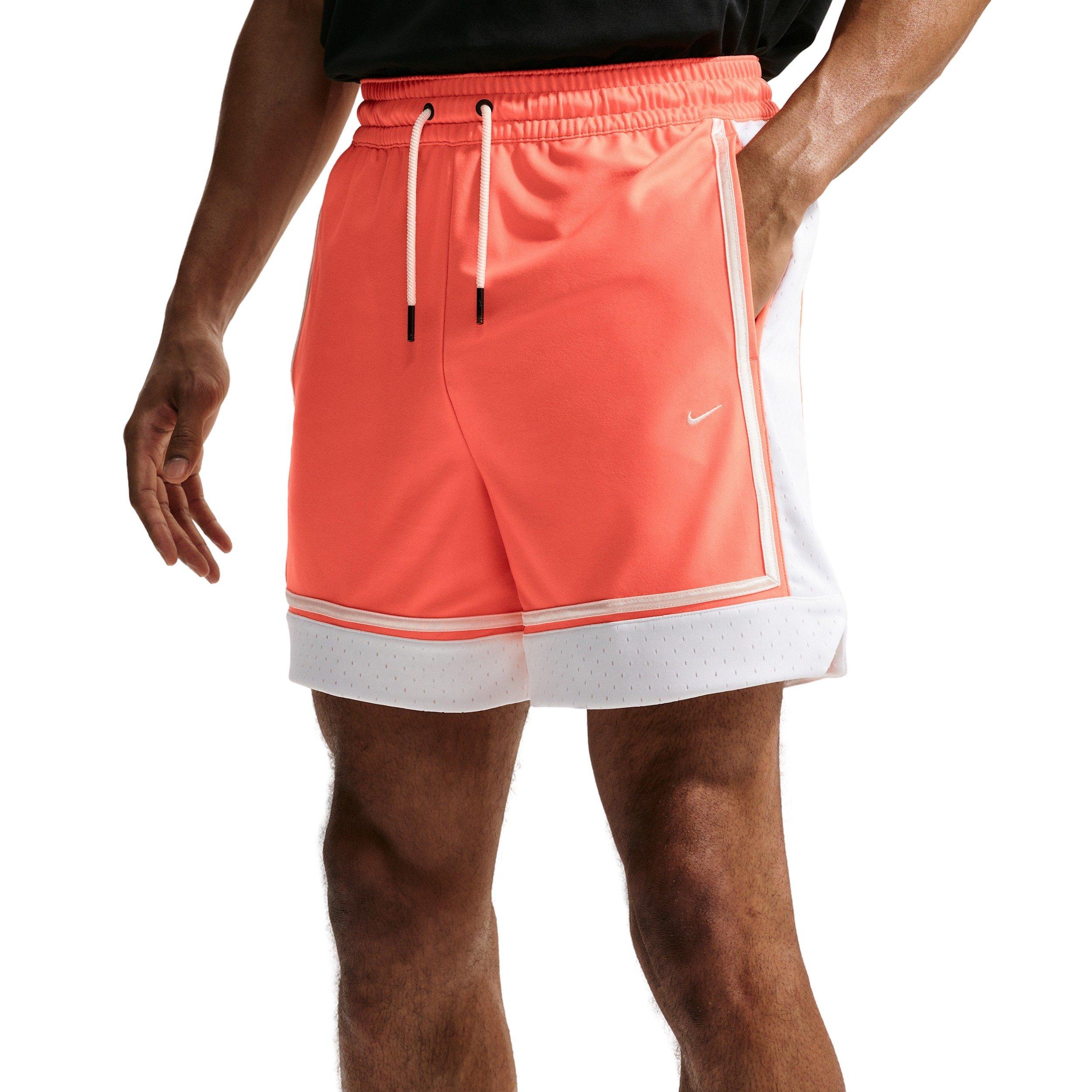 Nike Men's Standard Issue Dri-FIT 6" Basketball Shorts - Orange - ORANGE